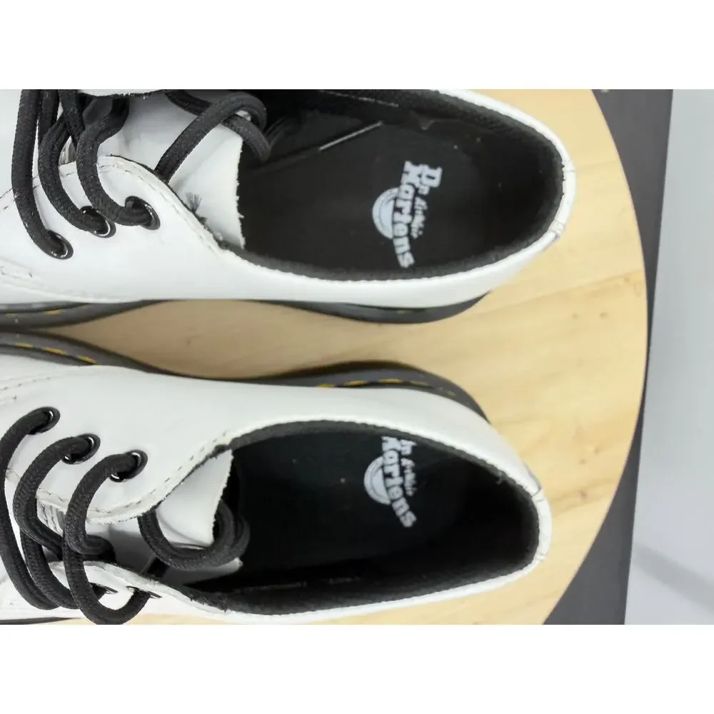 Dr. Martens 1461 Kids Leather Oxford Shoes Size 1 White Preppy Casual Unisex